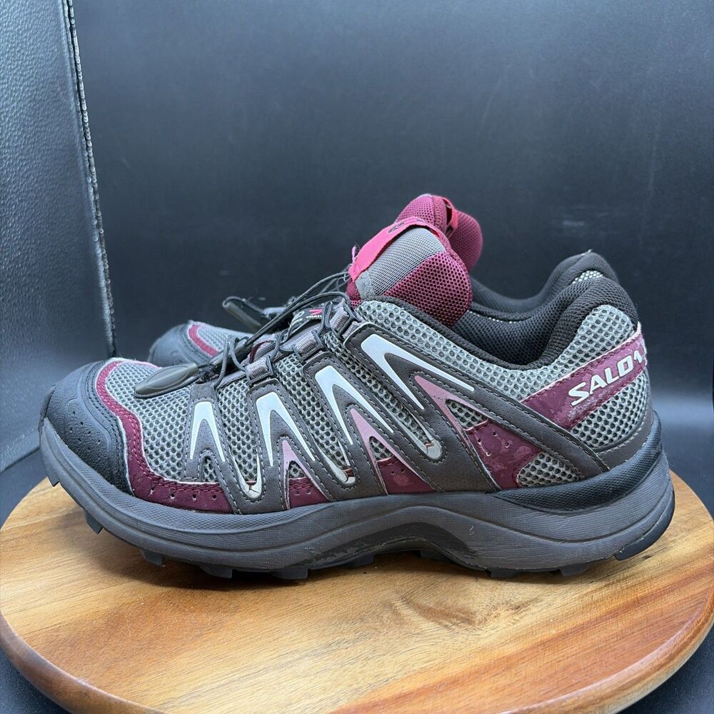 Salomon XA Comp 7 CS Women's Size 9 Waterproof Trail Hiking Shoes Gray Pink